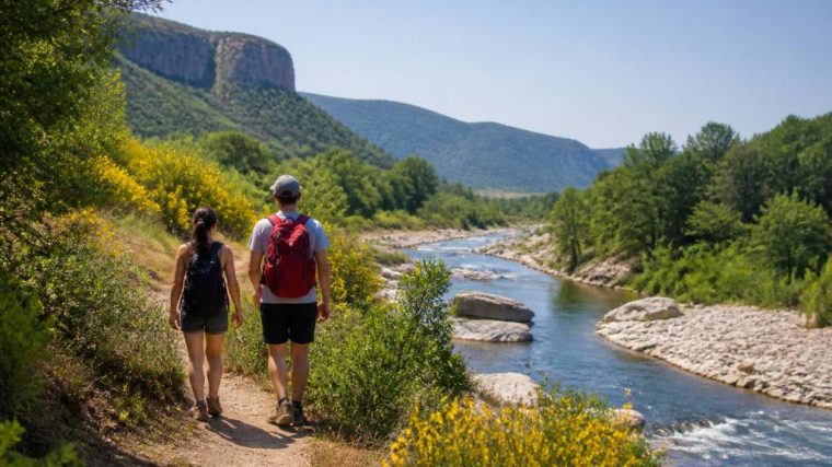 Les activités de pleine nature à faire au printemps en ardèche : randonnées, vélo et eau vive