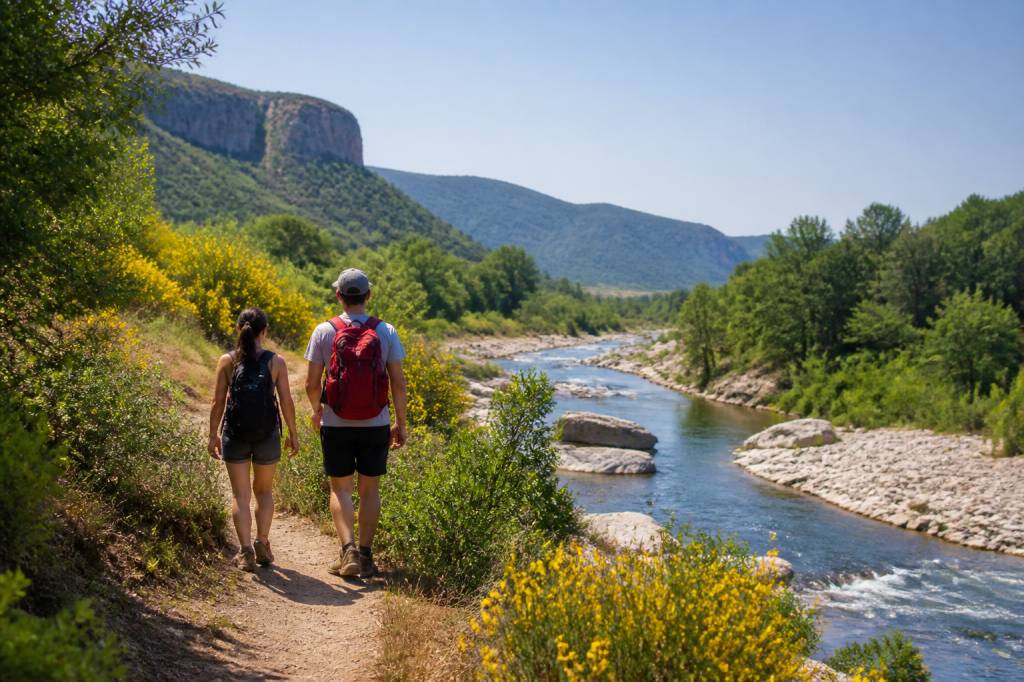 Les activités de pleine nature à faire au printemps en ardèche : randonnées, vélo et eau vive